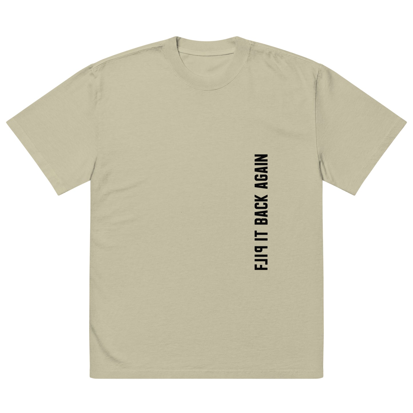 Flip It Back Again Light Oversized faded t-shirt