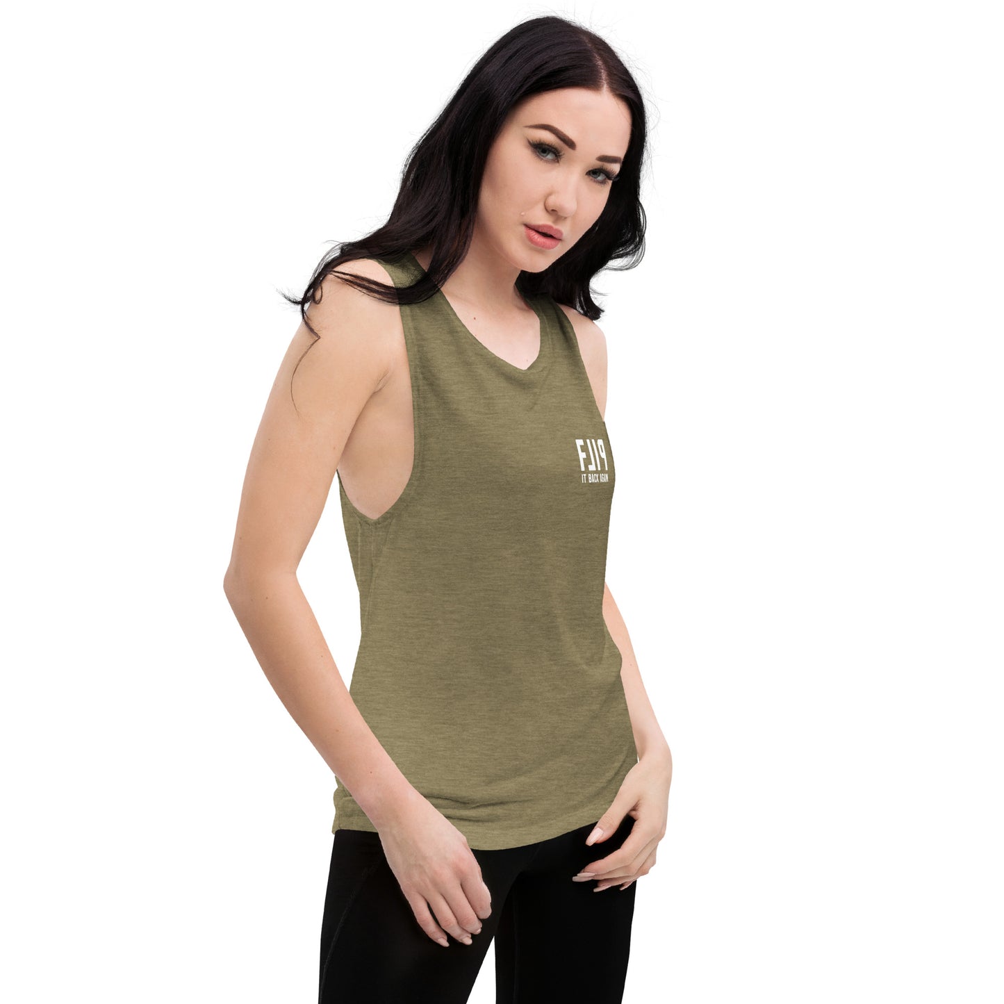 Flip It Back Again Ladies’ Muscle Tank