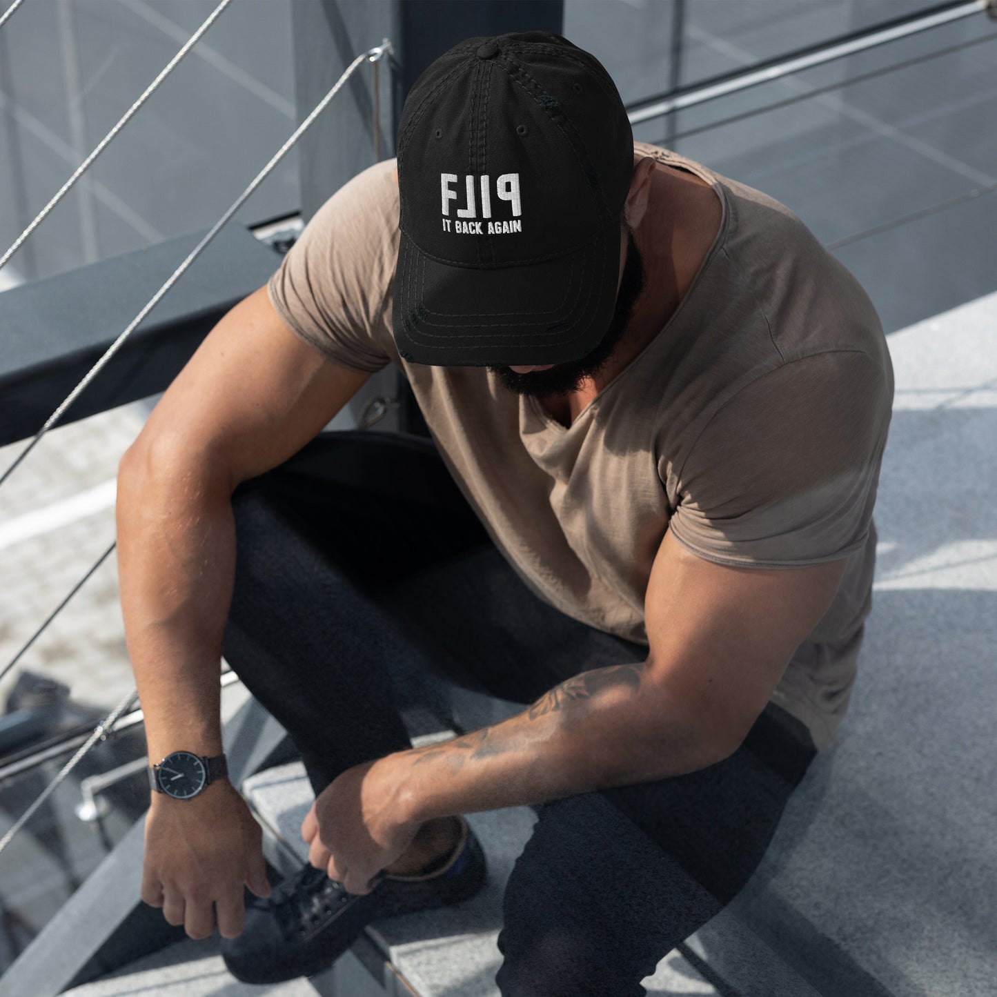 Flip It Back Again Distressed Dad Hat