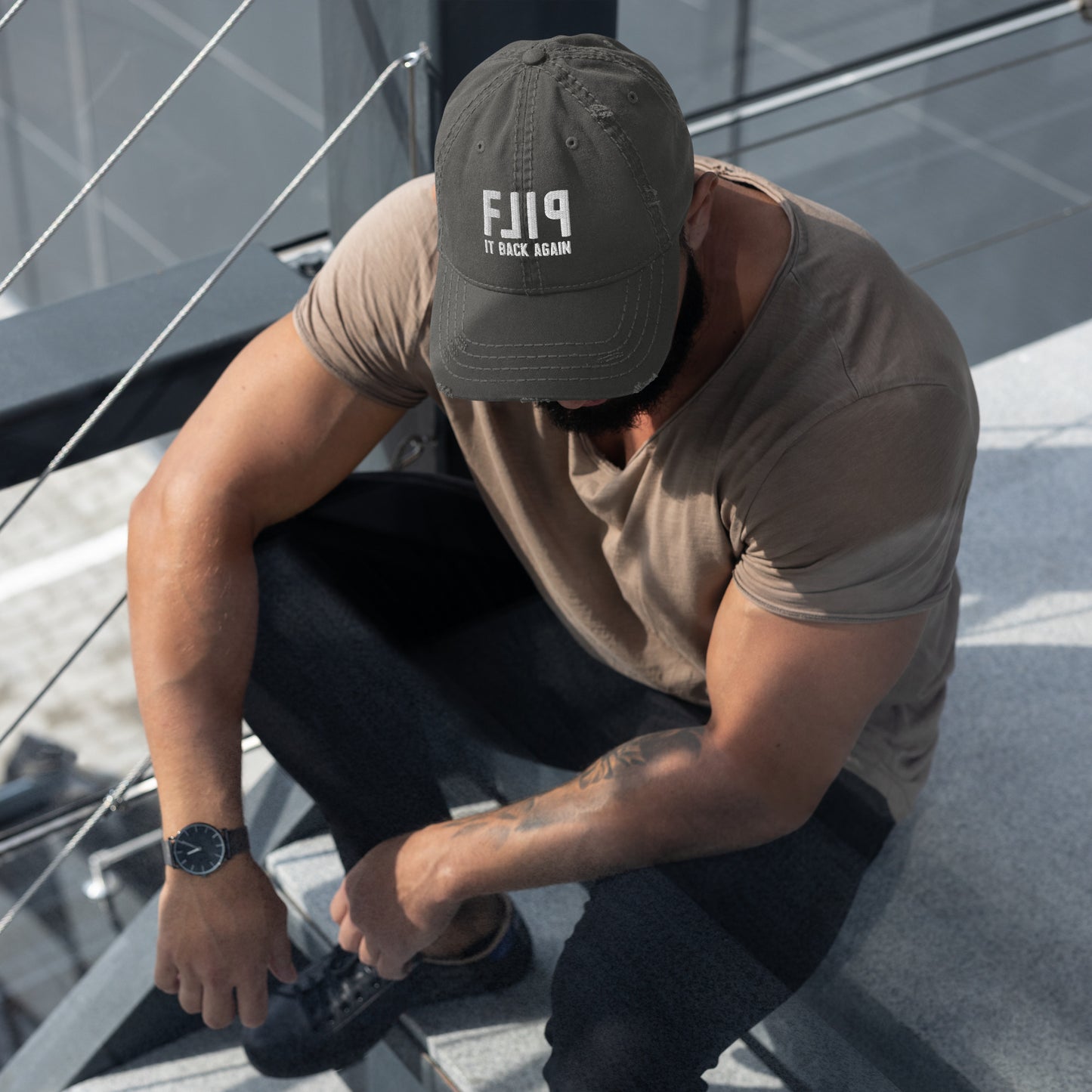 Flip It Back Again Distressed Dad Hat