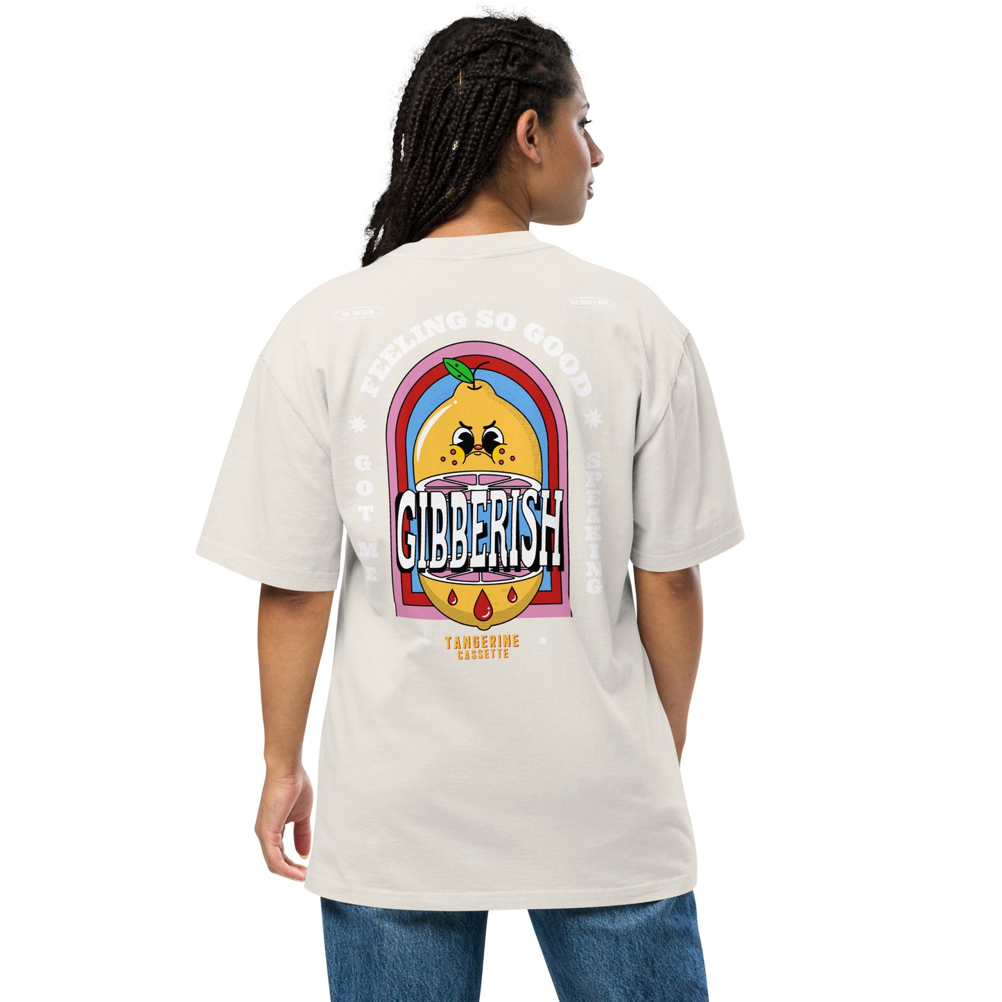 GIBBERISH Oversized faded t-shirt