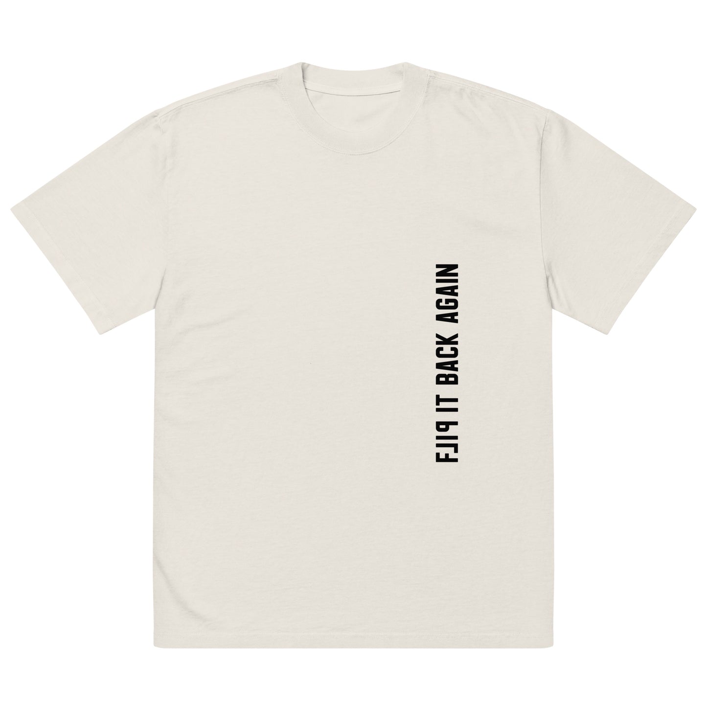 Flip It Back Again Light Oversized faded t-shirt