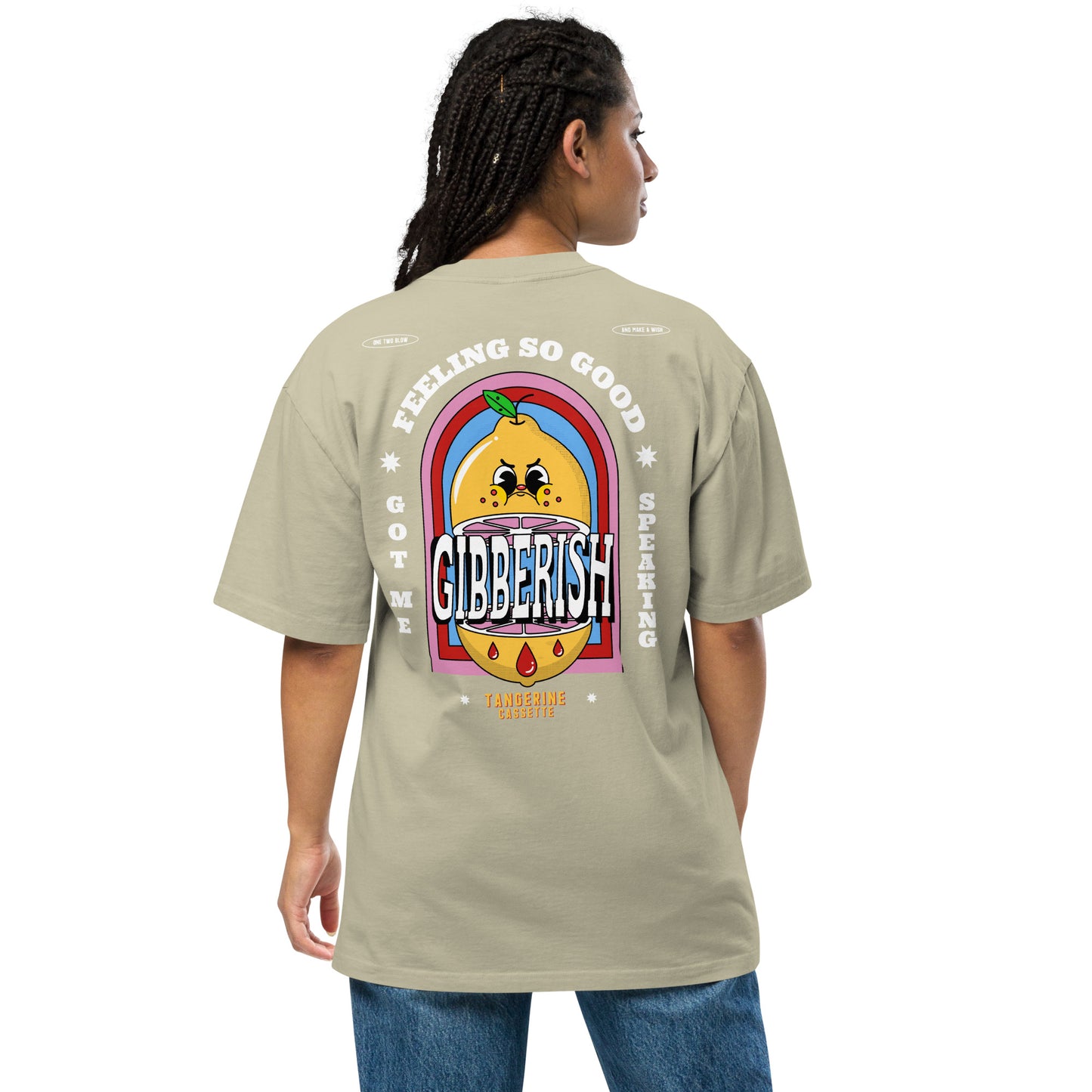 GIBBERISH Oversized faded t-shirt