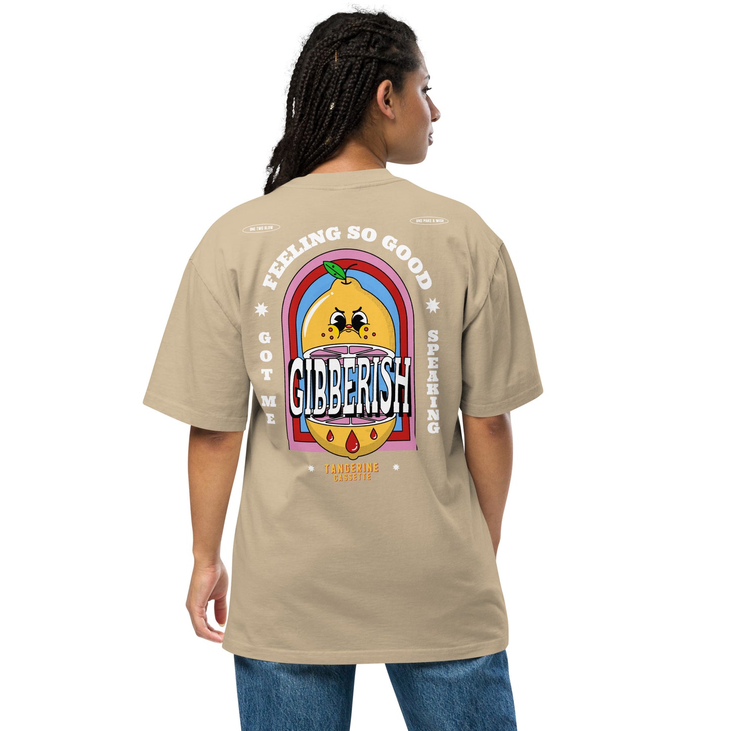 GIBBERISH Oversized faded t-shirt
