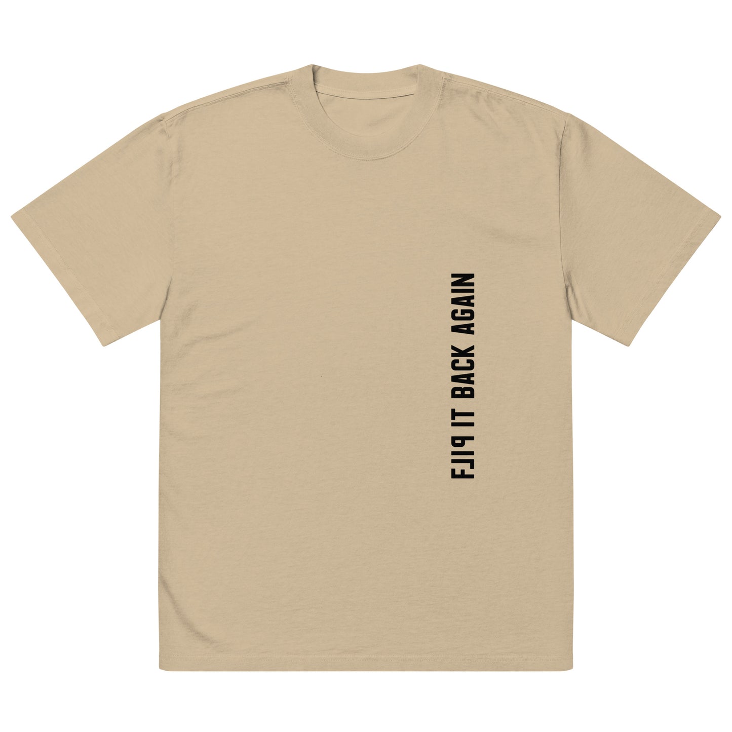 Flip It Back Again Light Oversized faded t-shirt