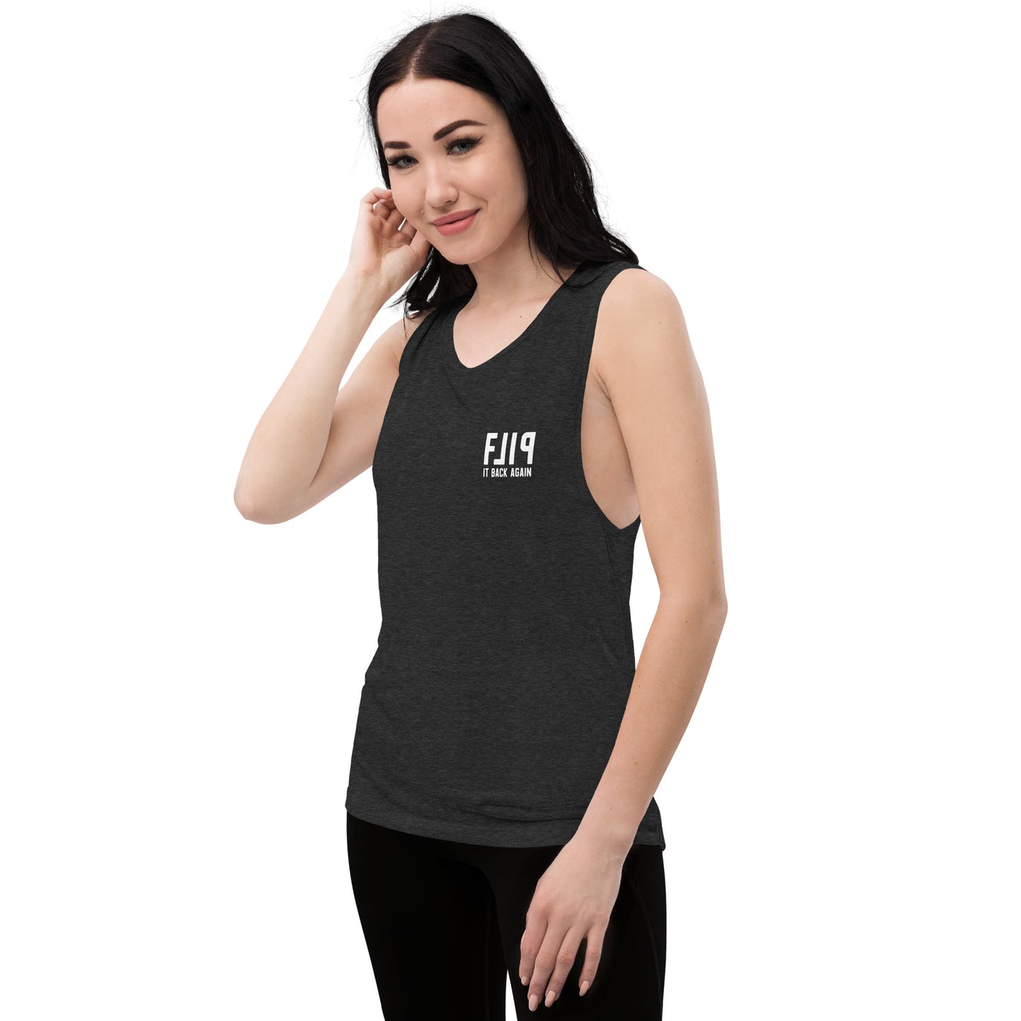 Flip It Back Again Ladies’ Muscle Tank