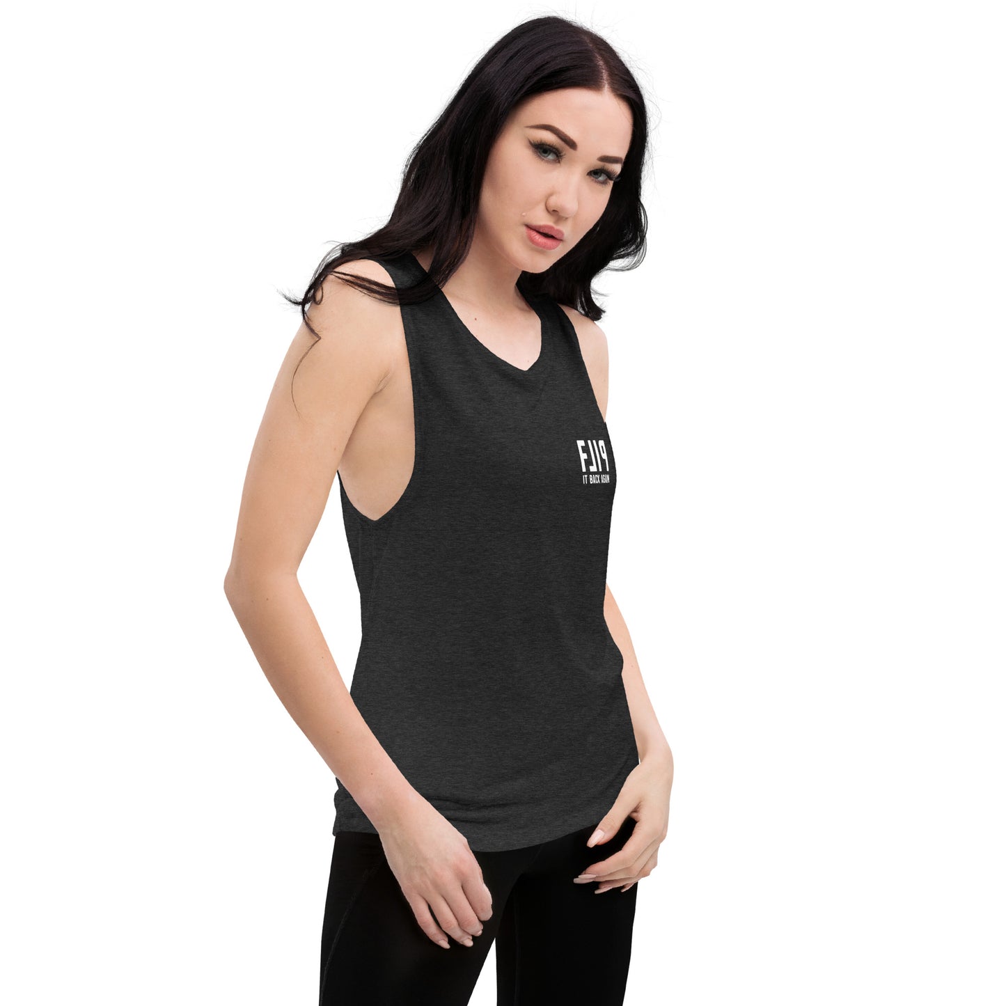 Flip It Back Again Ladies’ Muscle Tank