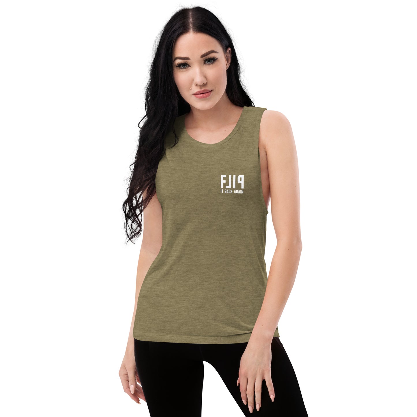 Flip It Back Again Ladies’ Muscle Tank