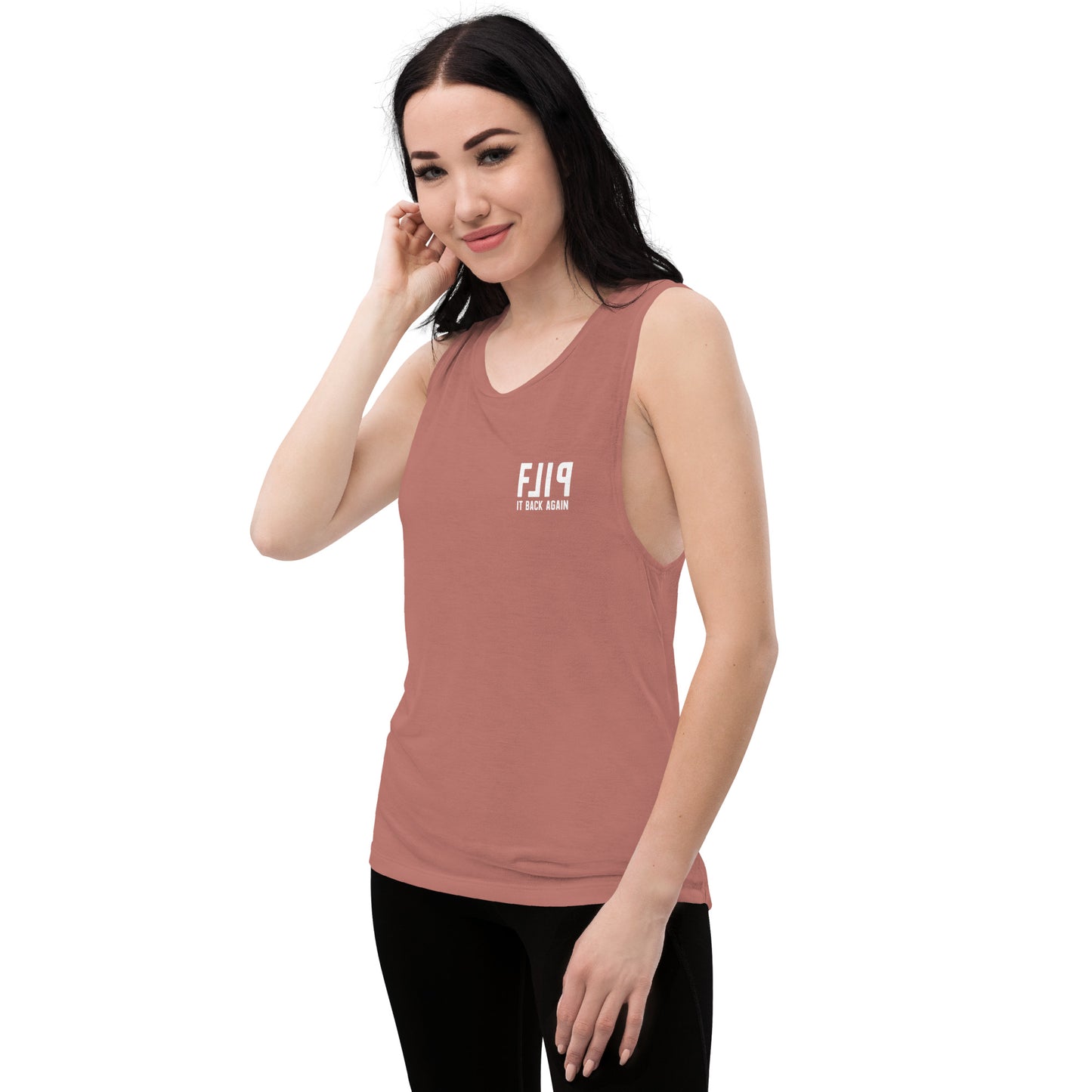 Flip It Back Again Ladies’ Muscle Tank
