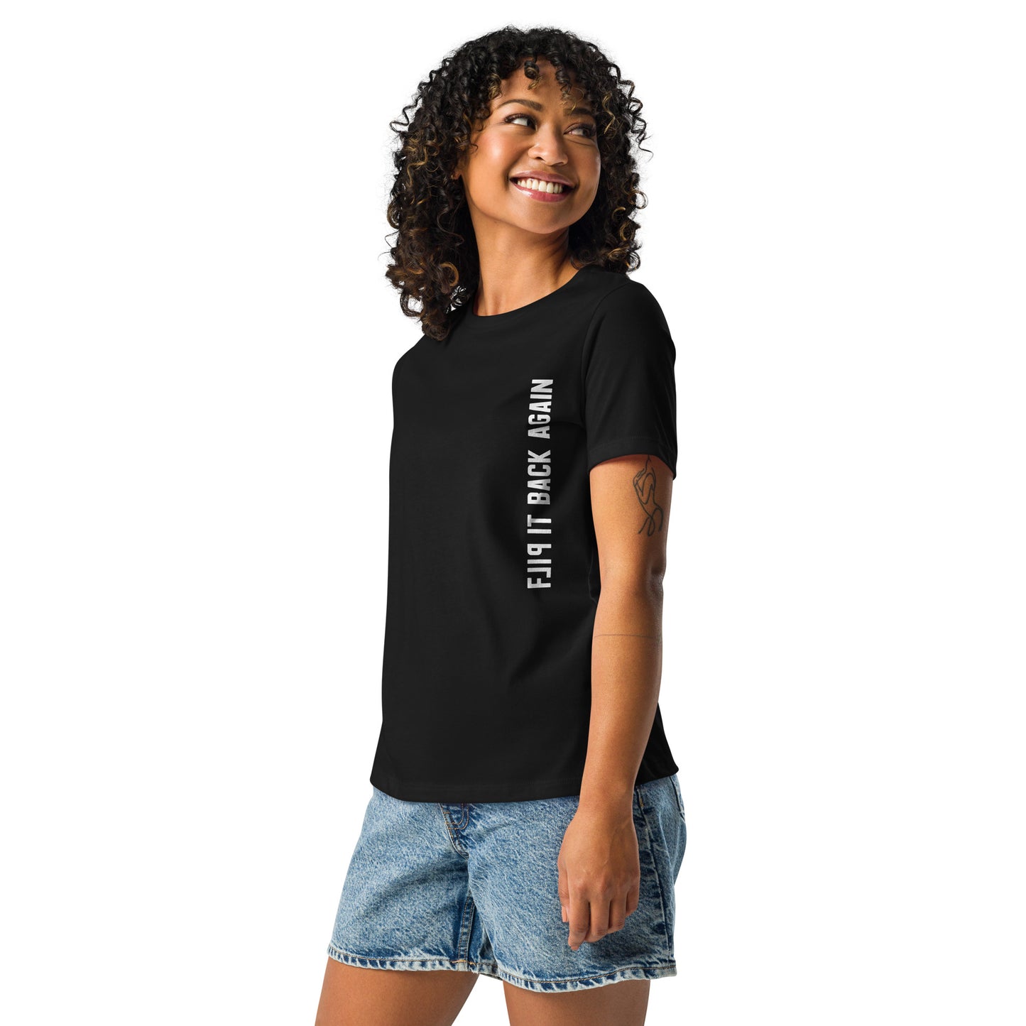 Flip It Back Again Dark Relaxed T-Shirt