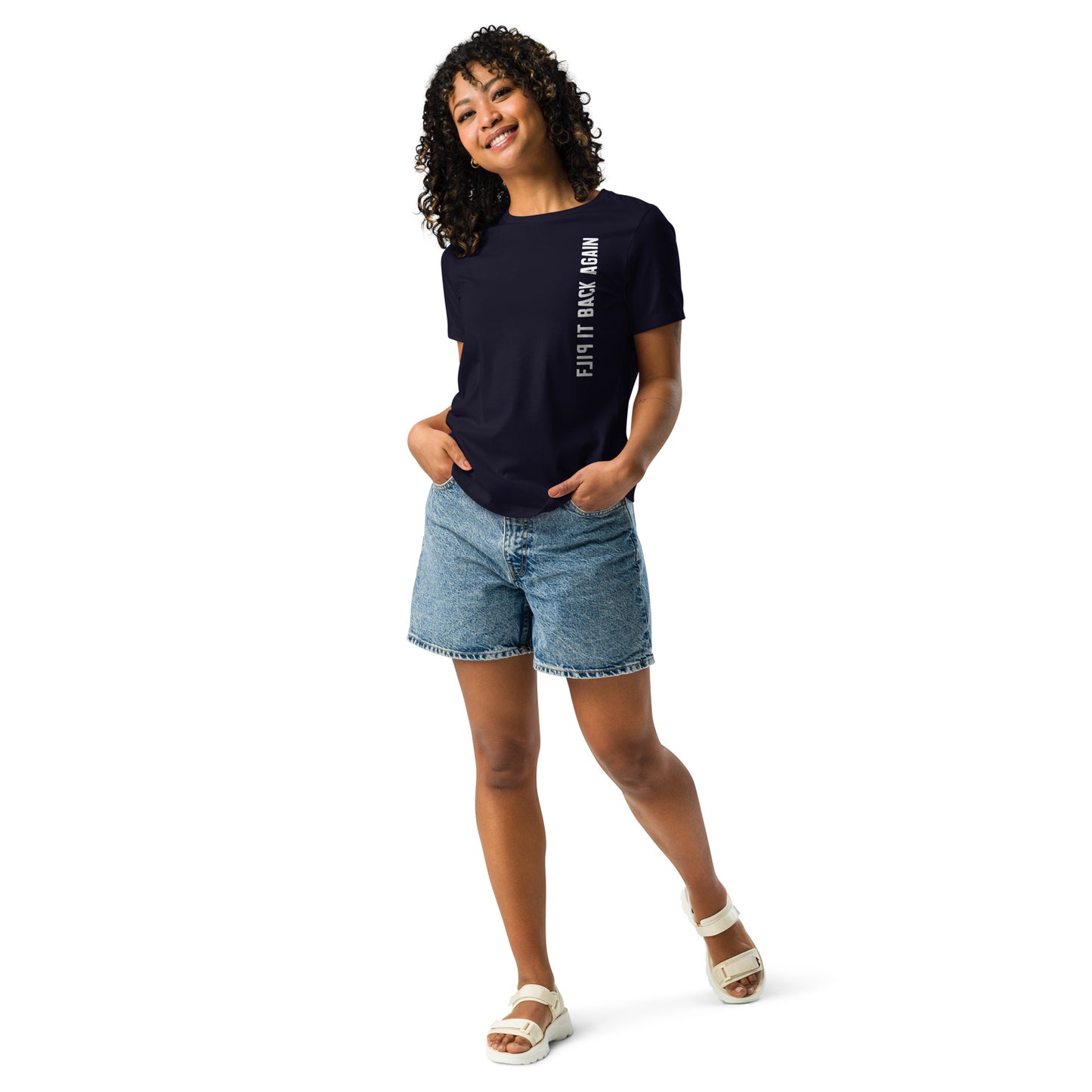 Flip It Back Again Dark Relaxed T-Shirt