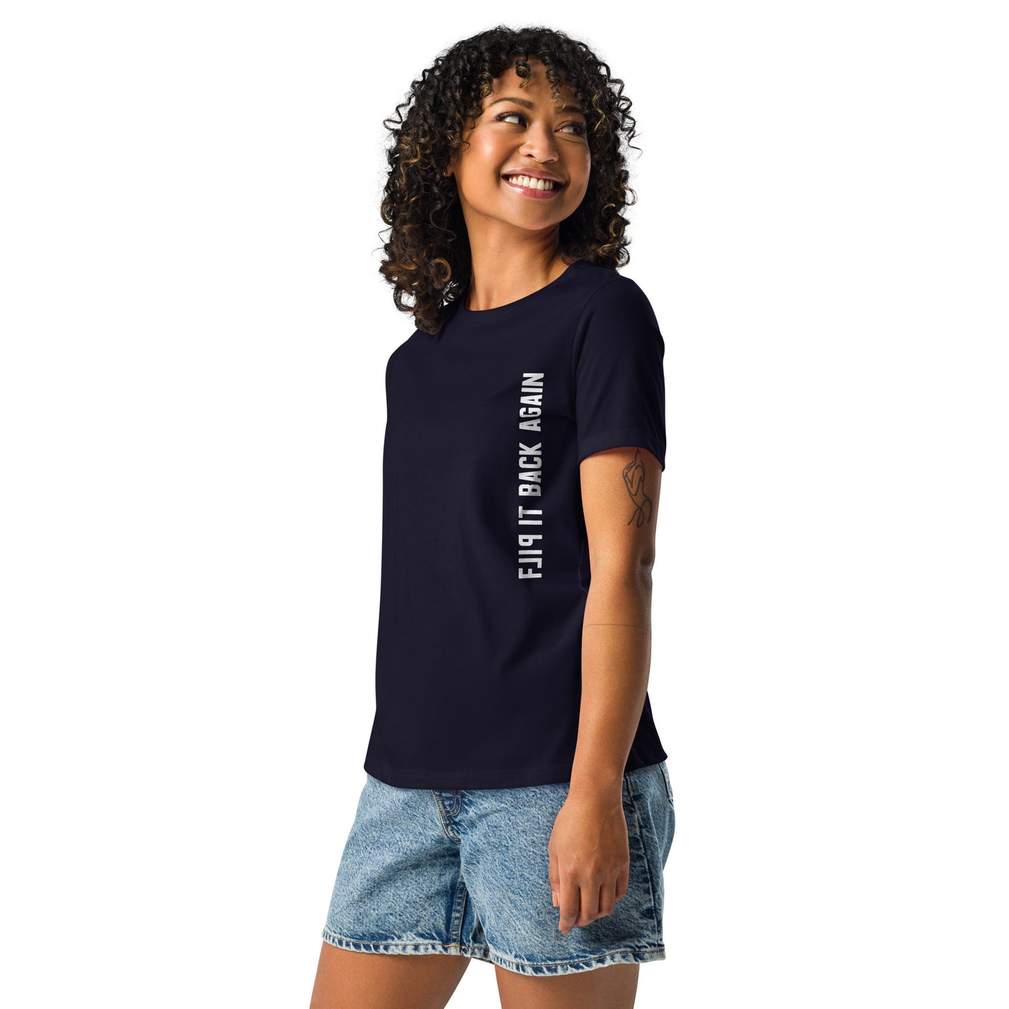 Flip It Back Again Dark Relaxed T-Shirt